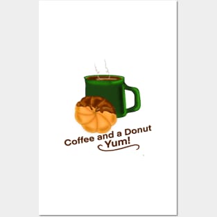 Coffee and a Donut Posters and Art